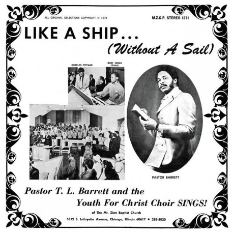 Pastor T L Barrett And The Youth - Like A Ship Without A Sail (Clear Vinyl)