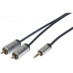 Concord 3.5mm Stereo Plug to 2 x RCA Plugs Cable 1.5m
