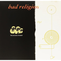 Bad Religion - The Process Of Belief (White w Orange / Black Splatter)